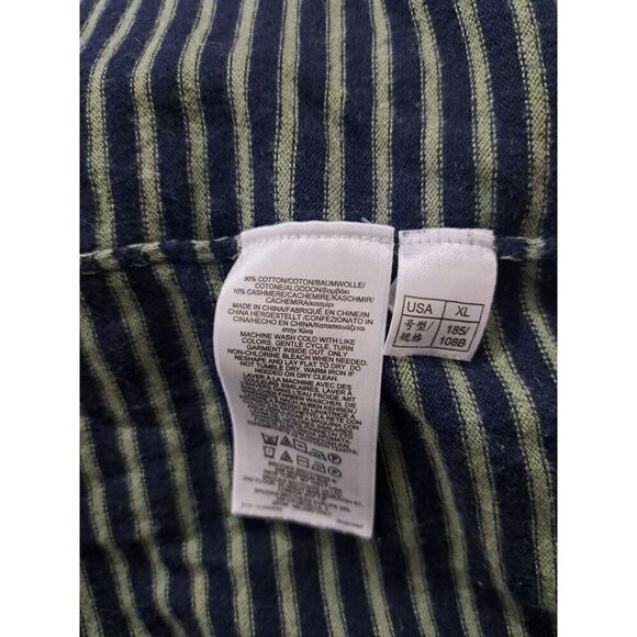 Brooks Brothers Mens Xl Lightweight SPRING SUMMER cotton Sweater Blue Green - Picture 5 of 5